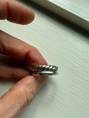 David Yurman stacking rings sterling silver